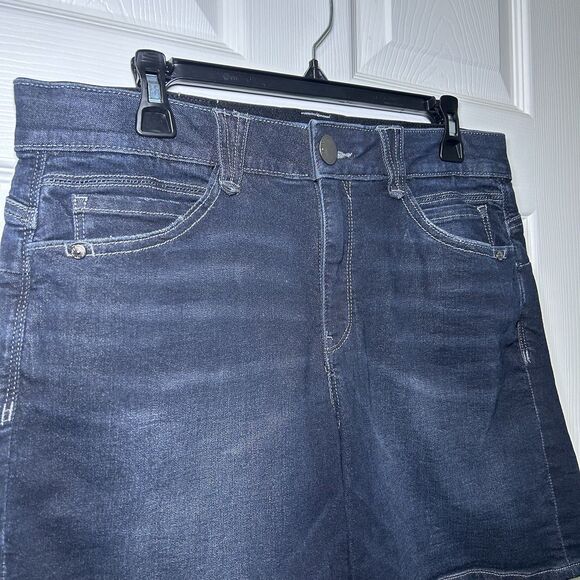 Democracy AB Solution Women’s Dark Indigo Denim Shorts Size 12 (33.5” x 7”) - Picture 2 of 6